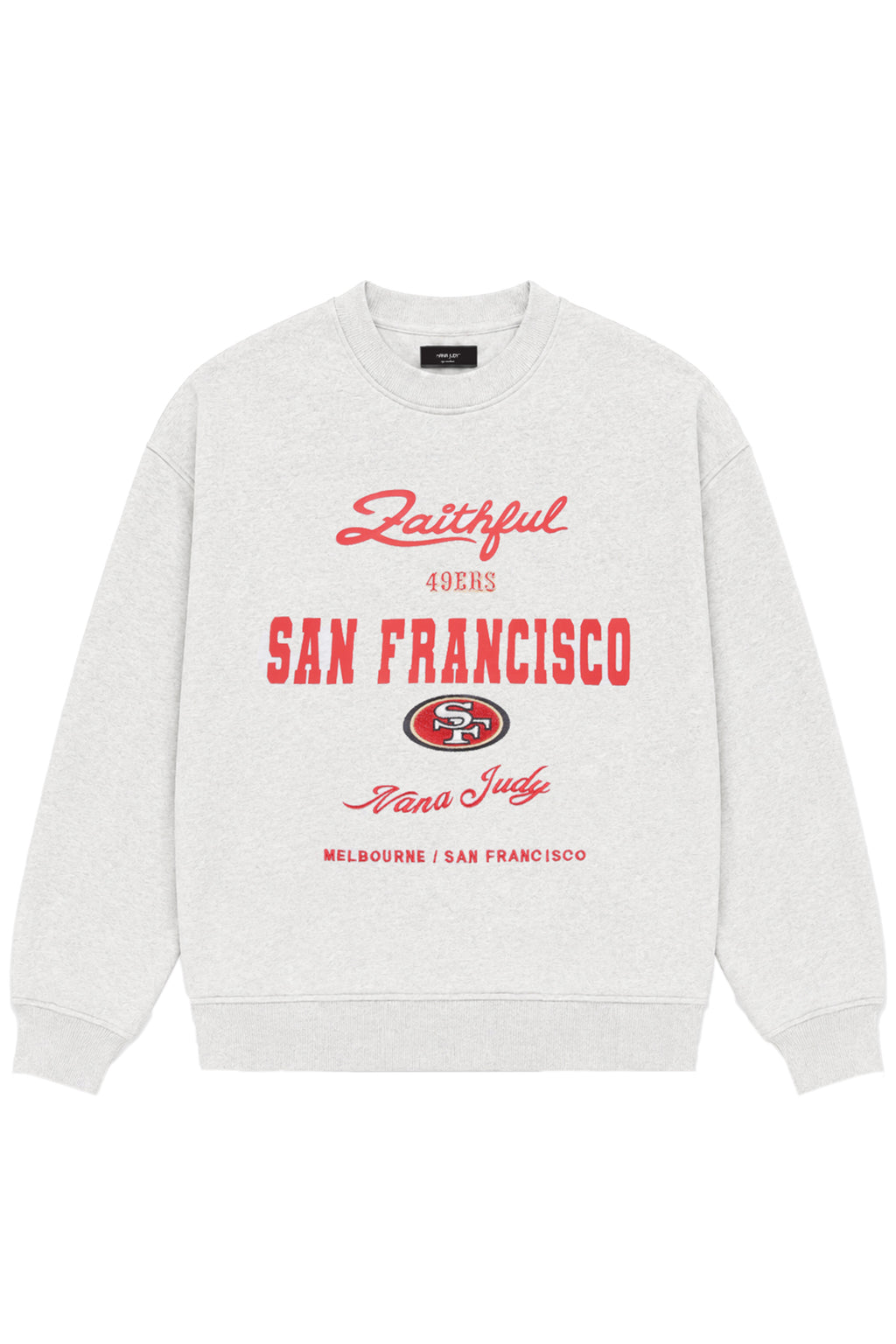 NFL SAN FRANCISCO 49ERS OFFICIAL COLLABORATION CREW SWEATER - MENS