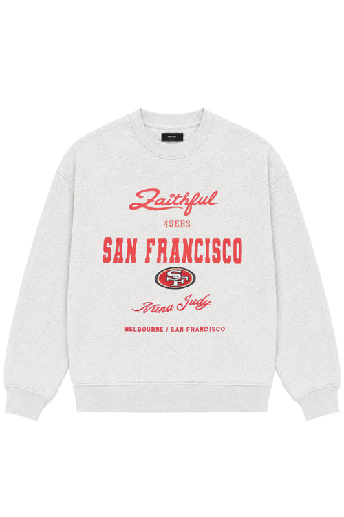 NFL SAN FRANCISCO 49ERS OFFICIAL COLLABORATION CREW SWEATER - MENS
