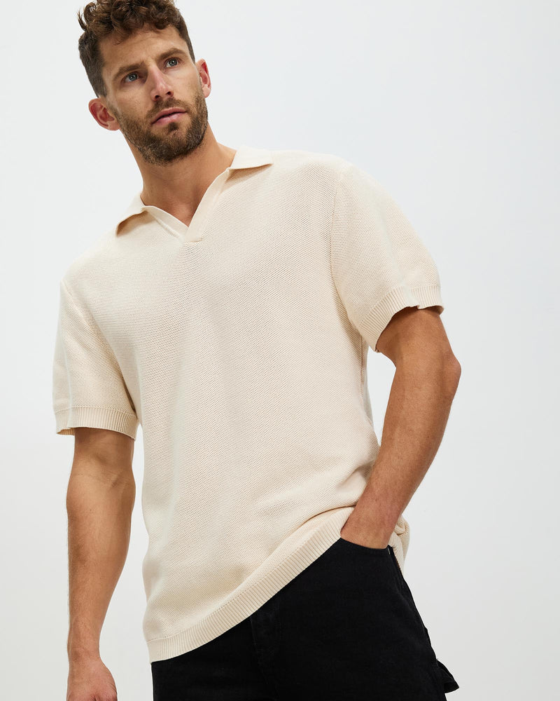 ST TROPEZ SS KNIT SHIRT