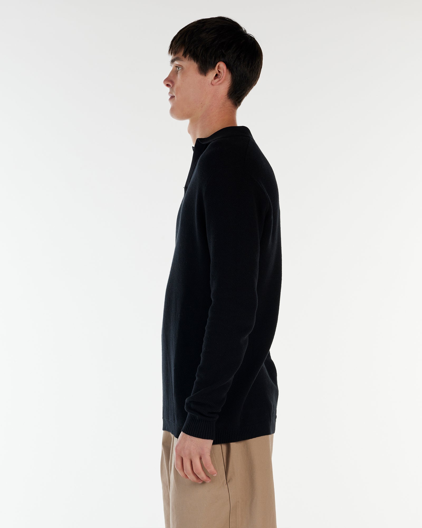 ST TROPEZ LS KNIT SHIRT