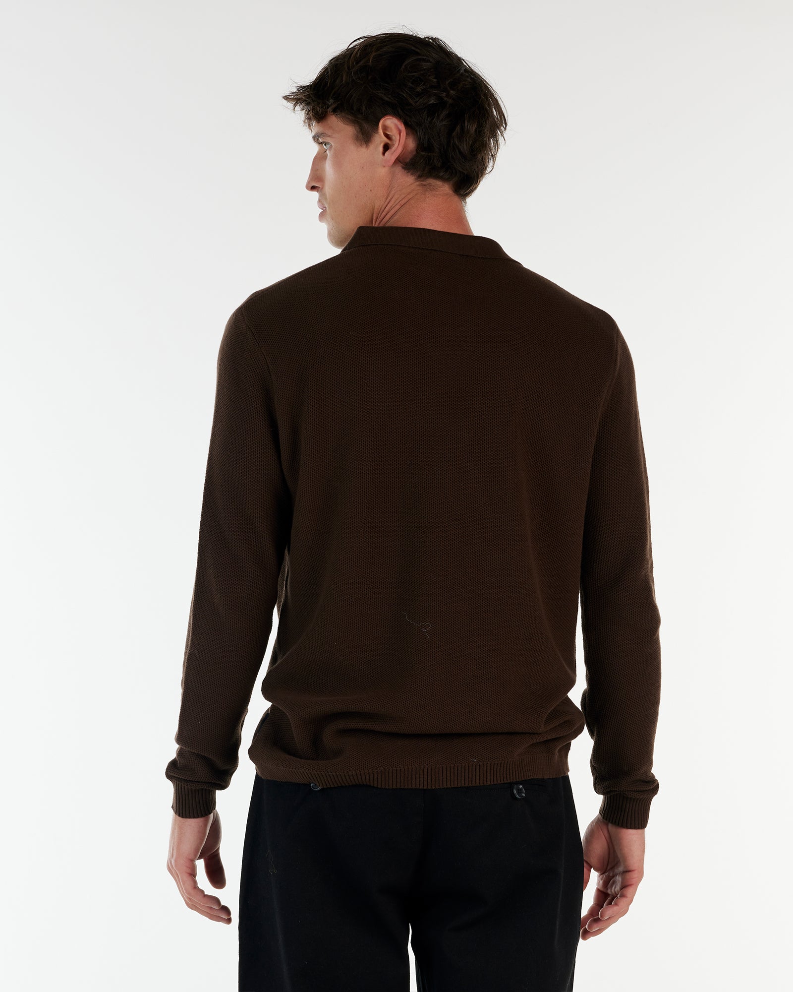 ST TROPEZ LS KNIT SHIRT