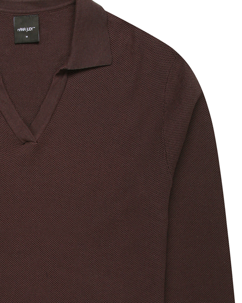 ST TROPEZ LS KNIT SHIRT